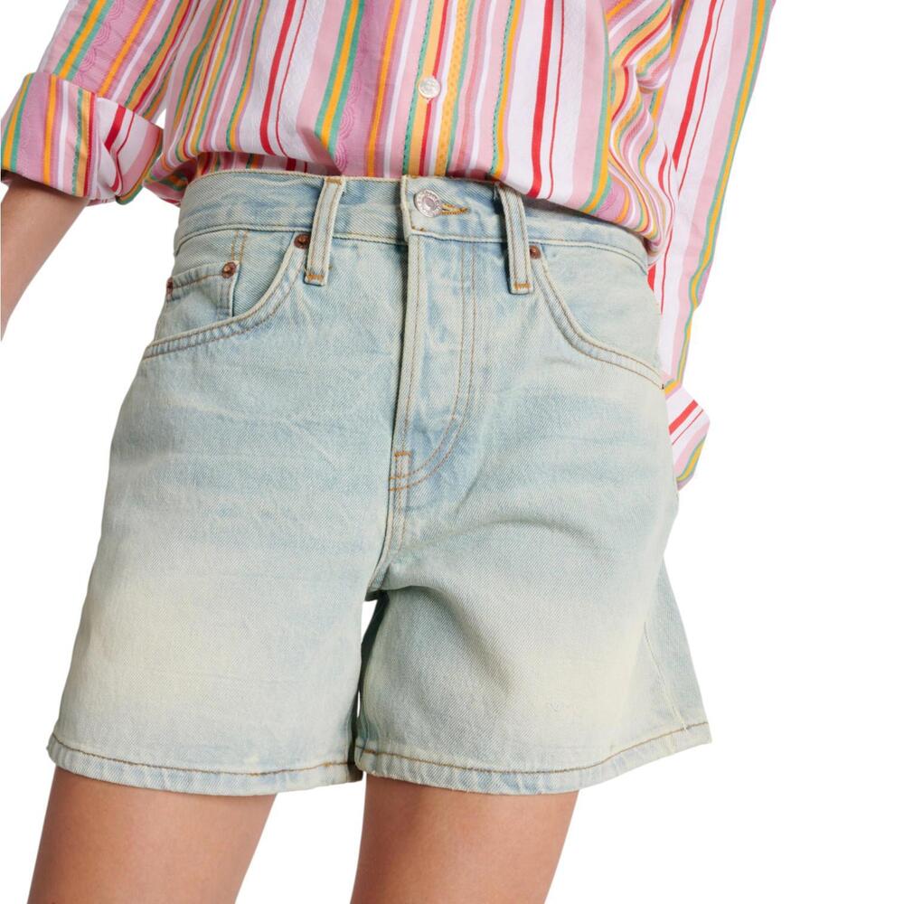 NWT Re/Done Mid-Rise Boy Denim Short Size 29 in Ranch Water Wash